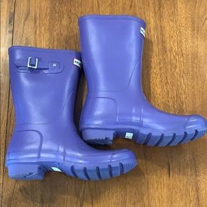 Original Short matte Purple Hunter boots US 7/8